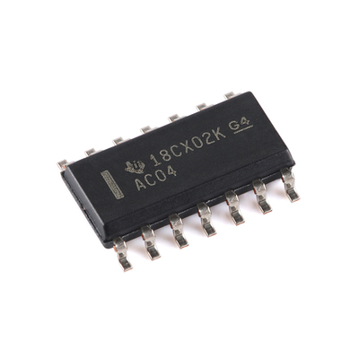 全新原装 SN74AC04DR SOIC-14 6通道 2V至6V 反相器芯片