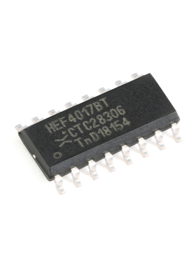 原装正品 HEF4017BT,653 SOIC-16 5级约翰逊计数器/十进制计数器