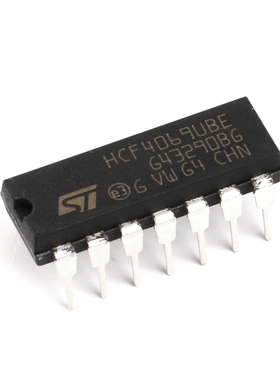 原装正品 直插 HCF4069UBE 逻辑芯片 CMOS 六非门 15V DIP14