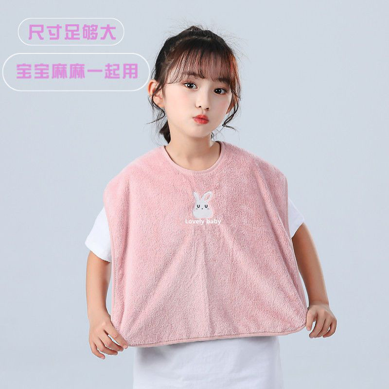 防水围兜儿童洗漱巾中大童秋冬吃饭防脏老人口水巾防湿衣可爱围嘴,婴童用品,口水巾,淘宝优惠券,粉丝福利购,淘宝优惠卷