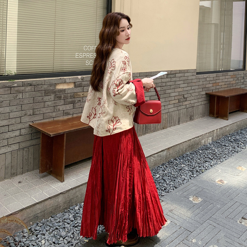 【档口】提花上衣+半身裙C155-888-P195控288,女装套装/套裙,2C155