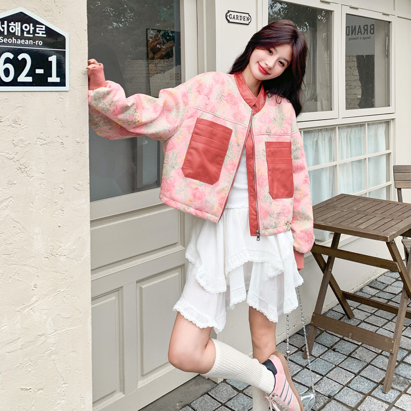 【26春新款】印花Pu外套C155-8813-P165控258,女装套装/套裙,2C155
