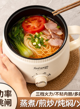 工厂直销电煮锅家用多功能小型电火锅蒸锅宿舍学生锅泡面迷小电锅