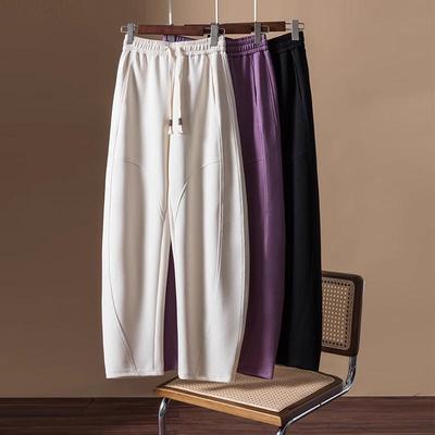 美式高腰休闲裤女弯刀长裤镰刀裤