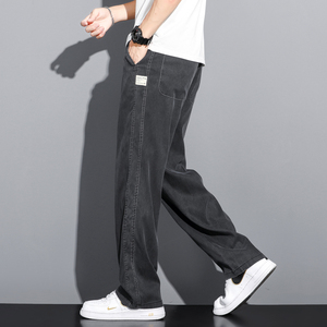 1048-p45已备货 天丝高品质冰丝裤2023夏季垂感阔腿裤休闲裤图片