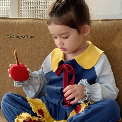 大小卷儿女童春秋款家居服套装