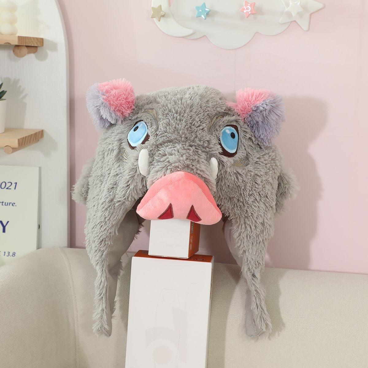 鬼灭之刃嘴平伊之助头套毛绒猪头连帽U颈枕可爱搞怪野猪装扮礼物,玩具/童车/益智/积木/模型,毛绒/玩偶/公仔/布艺类玩具,淘宝优惠券,粉丝福利购,淘宝优惠卷