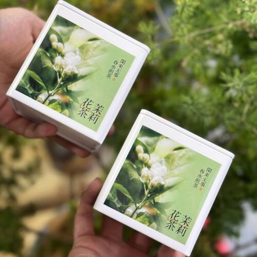 茉莉花茶茶叶罐马口铁盒50克茶罐密封罐通版空罐子茗茶通用茶叶罐