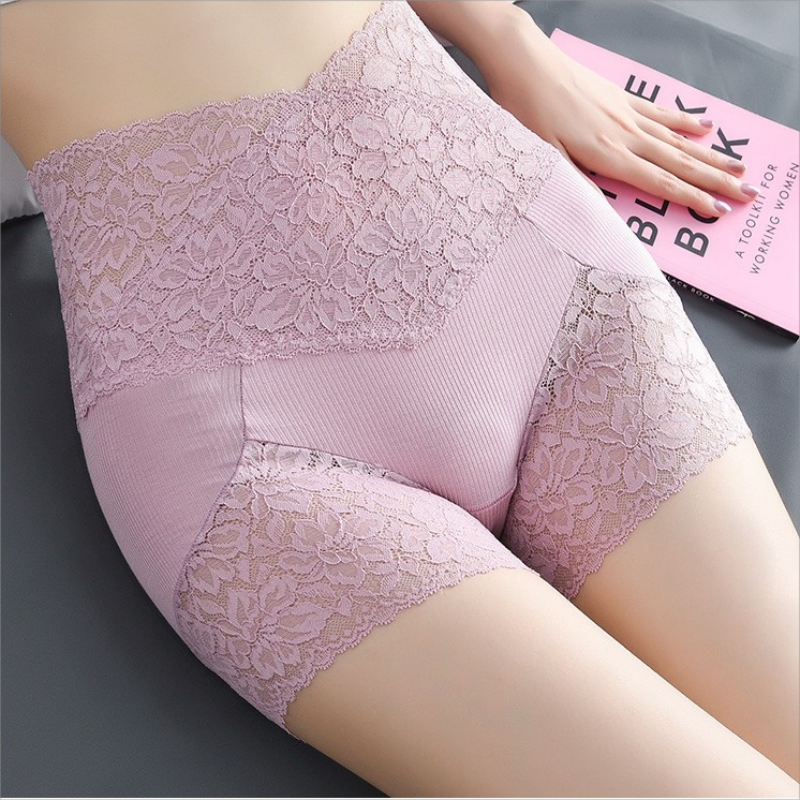 二合一高腰防走光女士收腹打底裤