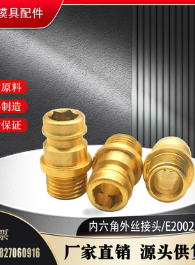 内六角外丝接头模斯堡标准水嘴 E2002/9/10 E2002/13/1/4 外螺纹