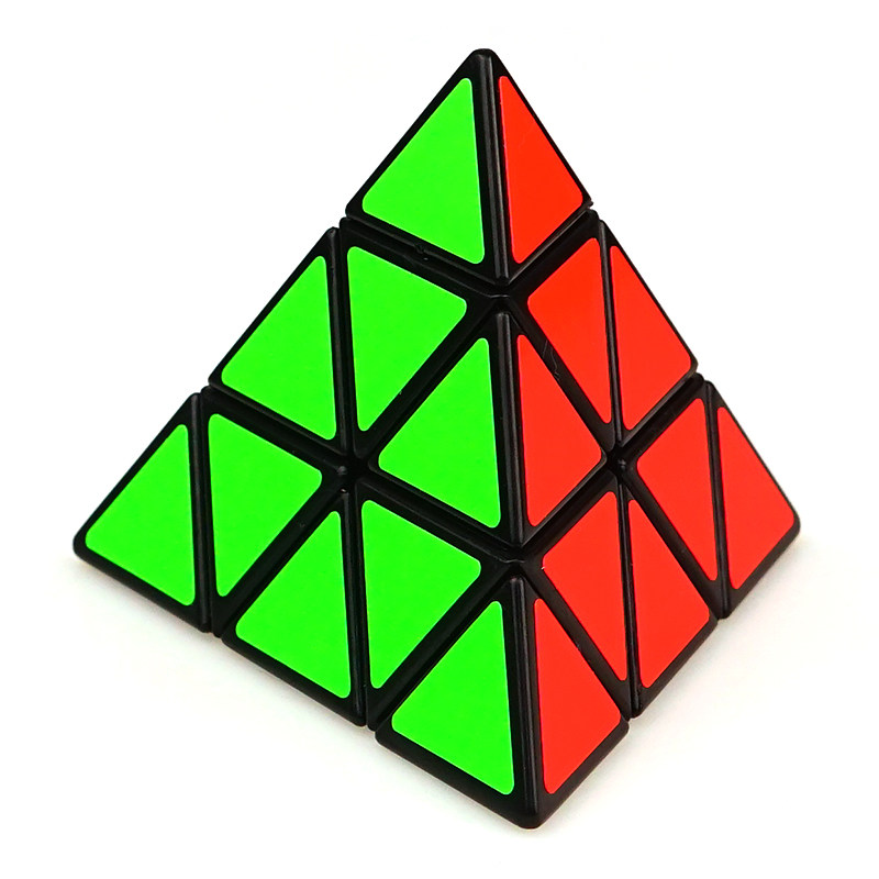圣手传奇三阶金字塔魔方 异形三角形魔方 坦克3阶金字塔实色 包邮