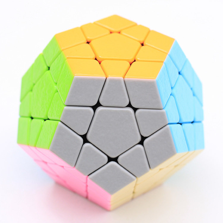 圣手宝石三阶五魔方 圣手实色五魔方 12面体 比赛专用5魔方 包邮