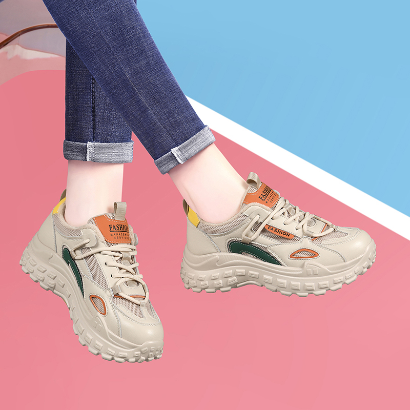 【官网】减震舒适跑步鞋女老爹鞋