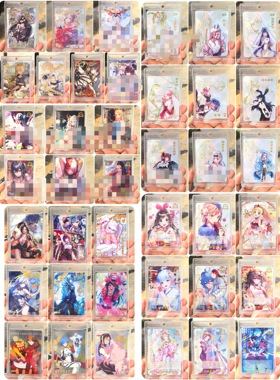 k1女神蜜语一弹二弹ssp炫彩烫金浮雕动漫二次元妹子卡牌游