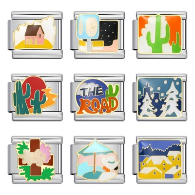 不锈钢意大利模块手链DIY