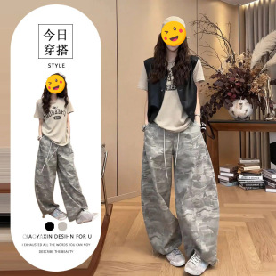 胖东来夏季韩版字母印花短袖T恤黑色马甲时尚阔腿裤欧式高端大气