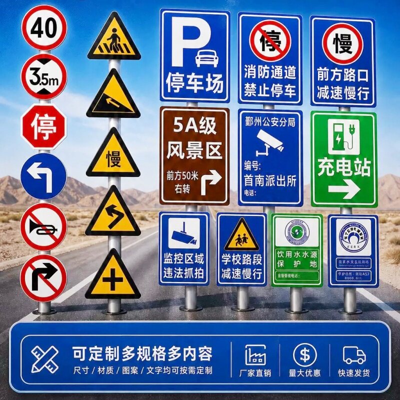 定制标志牌反光好一个也是批发价