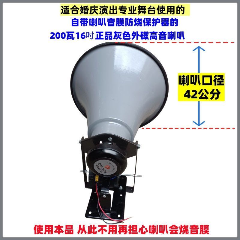 42公分小口径外磁喇叭专业舞台防烧高音喇叭保护器100W200W500W