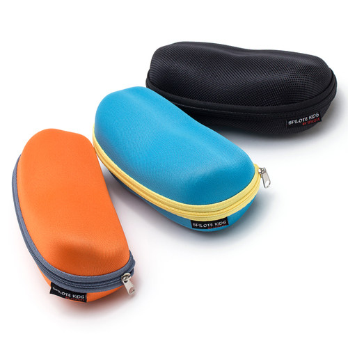 儿童眼镜盒防压带挂钩拉链墨镜盒