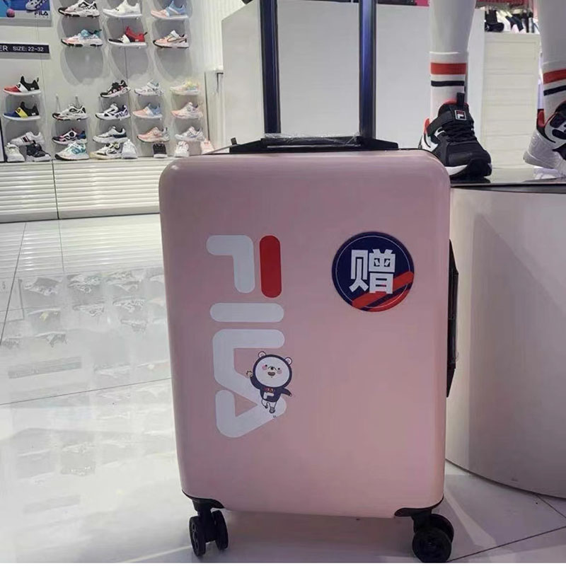 正品斐乐fila新款可登机旅行箱万向轮拉杆箱20寸女可爱通用行李箱