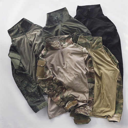 户外作训军迷服装青蛙服男魔术贴