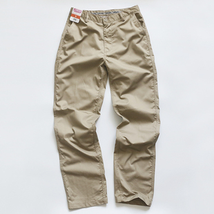 休闲简约卡其色咔叽布斜纹布直筒裤长裤春秋工装裤男装耐磨30码