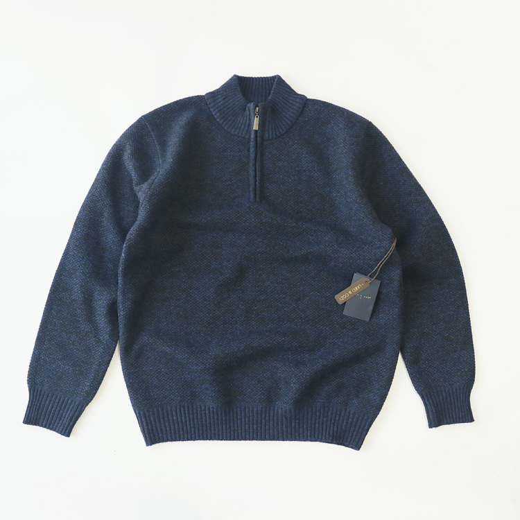 M码半拉链高领男装毛衣针织衫