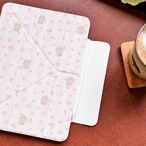 【双面夹-带搭扣】ipadair7保护壳无框磁吸ipad11代轻薄air456亲肤pro12.9少女蕾丝磁吸可拆卸air13迷你67