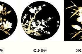 小小鱼DMC绣线十字绣套件 T208暗香手工刺绣花卉黑色绣布三幅