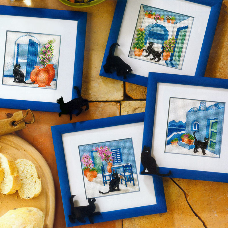 套件城堡猫咪卡通十字绣