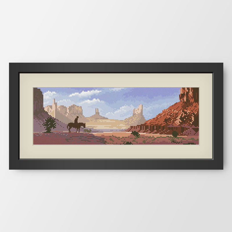 小小鱼DMC绣线十字绣套件 C078风景【沙漠之舟】印花