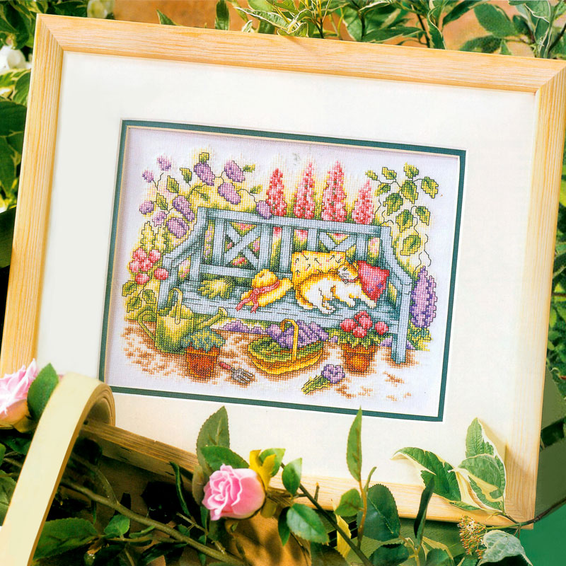 套件欧式风椅子十字绣