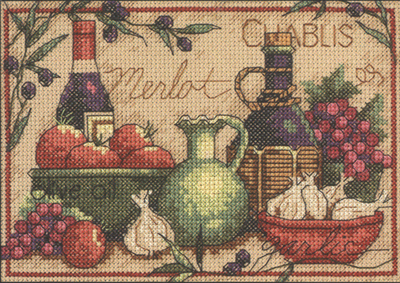 小小鱼 DMC绣线十字绣套件DIM170-65061复古水果美酒