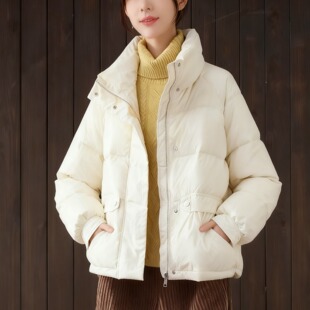 今年流行的羽绒棉服短外套女冬季慵懒宽松棉袄加厚保暖面包服上衣