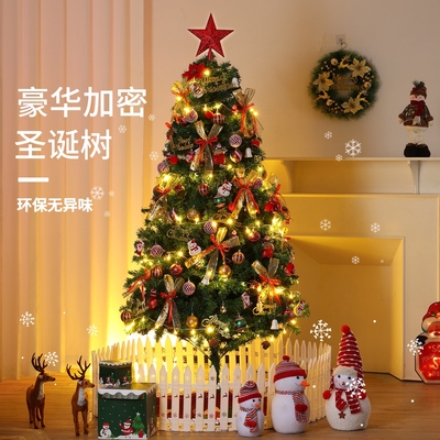 圣诞树家用客厅加密diy发光大型摆件2025新款圣诞节装饰品布置