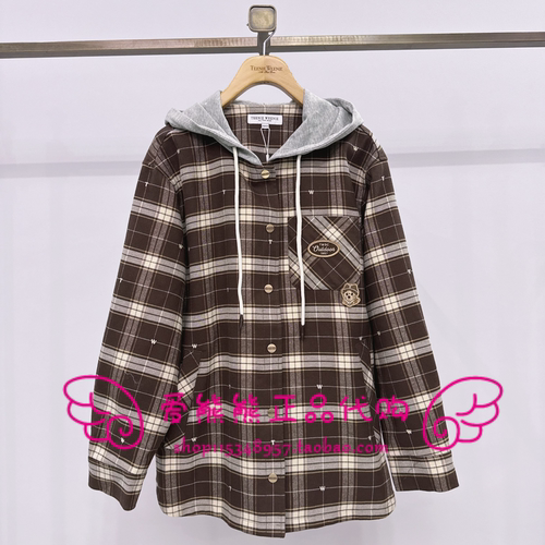 现货TeenieWeenie小熊25年冬正品衬衫TTYC254TC2A-00 YC254TC2A