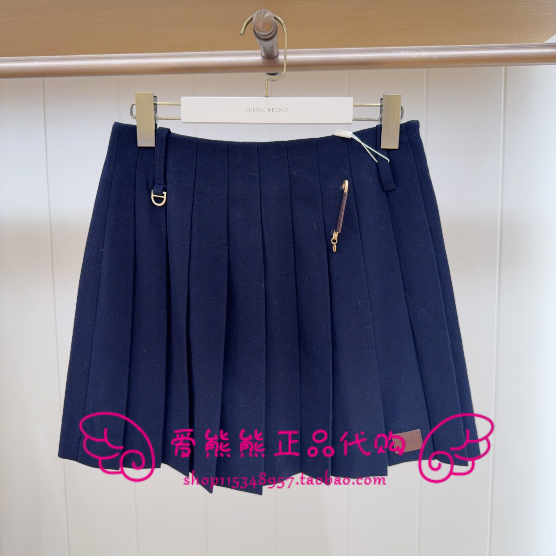现货TeenieWeenie小熊25冬正品短裙TTWH254TW1A-00 WH254TW1A