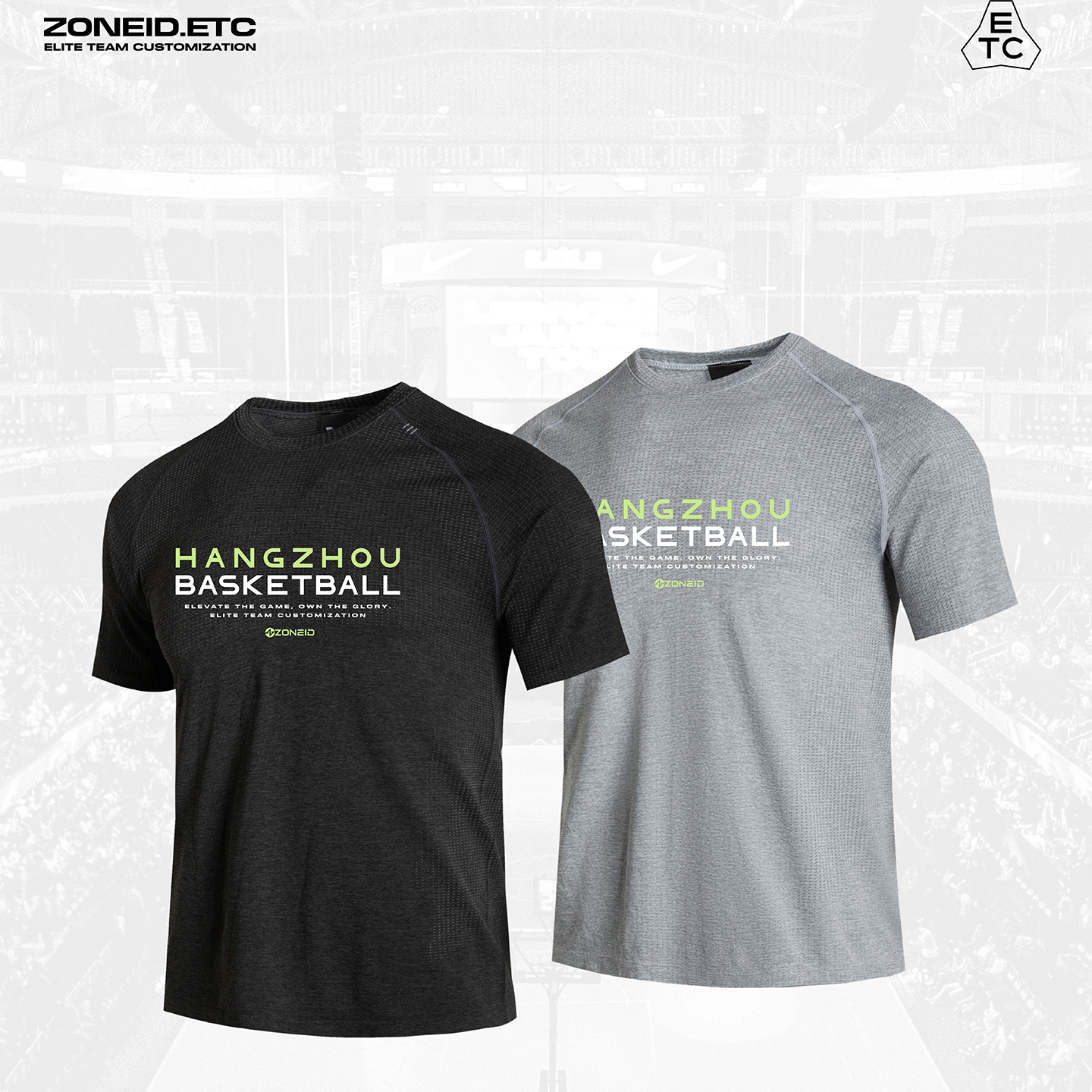 ZONEiD定制针织运动短袖T恤