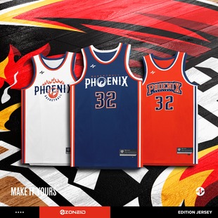 ZONEiD 定制篮球服套装 专业比赛训练比赛球服速干透气运动队服