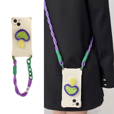 苹果15软胶斜挎背带绳