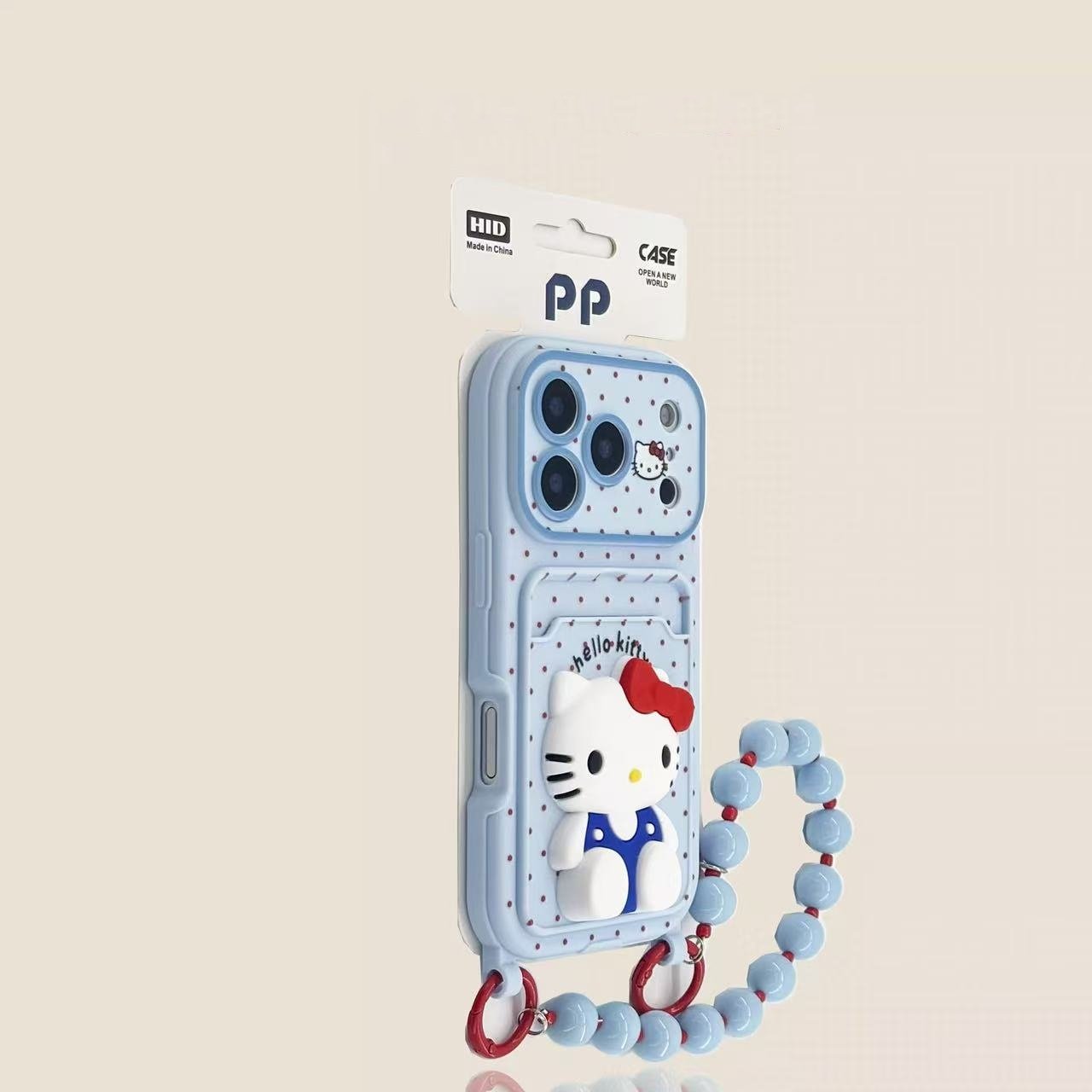 韩系立体哭娃蓝色爱心卡包适用苹果17pro手机壳iphone15新款16promax软壳15pro卡通14pm少女13带链条14全包