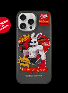 MythiCase by RICHBLACK 肌肉墨镜兔mc94 透黑手机壳适用于iPhone17/17Pro/17ProMax