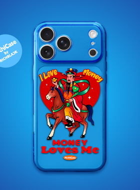 MythiCase by RICHBLACK 蓝色财神爷mc162 荧光蓝手机壳 适用于iPhone17/17Pro/17ProMax