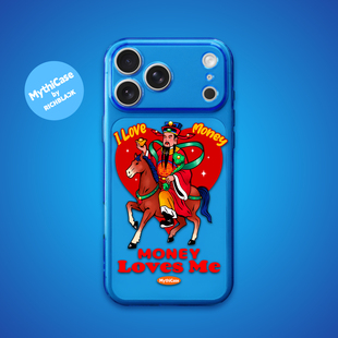 MythiCase by RICHBLACK 蓝色财神爷mc162 荧光蓝手机壳 适用于iPhone17/17Pro/17ProMax