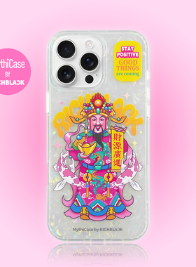 MythiCase by RICHBLACK 粉红财神爷 贝壳纹手机壳适用于iPhone17/17Pro/17ProMax