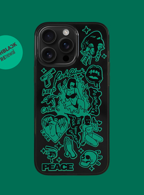RichBlack原创设计Peace手绘涂鸦re114 手机壳适用于苹果17