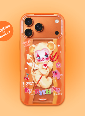 MythiCase by RICHBLACK 奶油小熊mc157 橙色手机壳 适用于iPhone17/17Pro/17ProMax