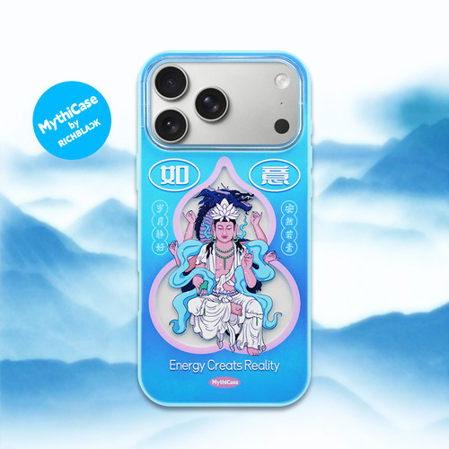 MythiCase by RICHBLACK 安然若素mc143 蓝色印花手机壳 适用于iPhone17/17Pro/17ProMax
