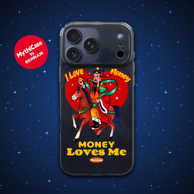 MythiCase by RICHBLACK 幸运财神mc145 磁吸透黑手机壳 适用于iPhone17/17Pro/17ProMax