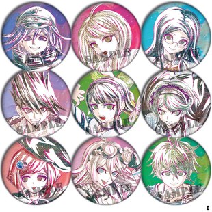 弹丸论破V3镭射礼物周边COS吧唧挂件王马小吉动漫胸章无料徽章E款